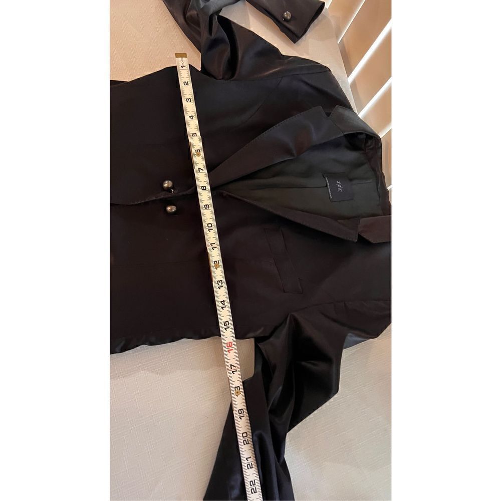 Noir Womens Notch Single Button Long Sleeve Blazer Jacket Pockets Black Size 38 - Picture 11 of 12